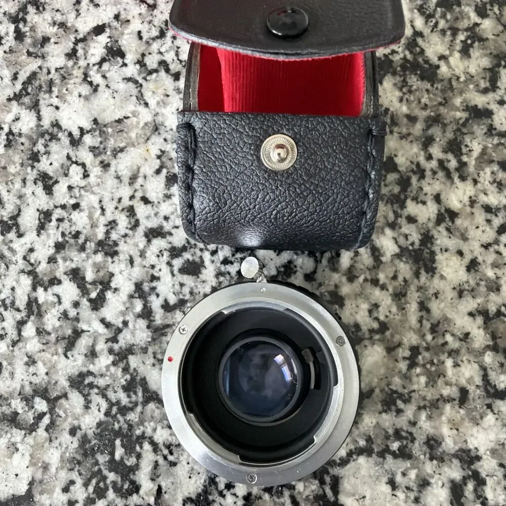 Asanuma Auto Tele Converter 2x Lens for Konica with Original Case Made in Japan